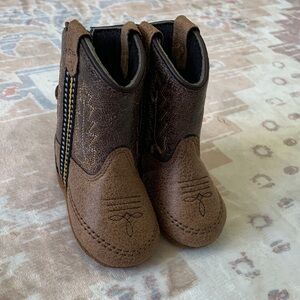 NWOT Old West Tan and Brown Kids Boots